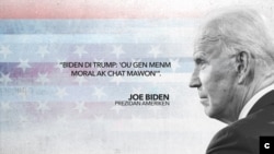 Biden di Trump: 'Ou gen menm moral ak chat mawon'