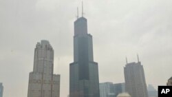 Lafimen nan syel la nan Chicago, 27 Jyen 2023. 