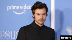 Foto Achiv: Harry Styles nan gran premye film "My Policeman" nan Los Angeles, Kalifoni, 1 Nov. 2022. 