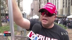 Manifestan Pro ak Anti-Trump te Sou Plas pou Odisyon l Devan Tribinal Manhattan