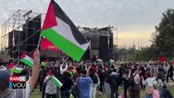 Manifestan o Chili Mande Asistans pou Palestinyen Gaza yo