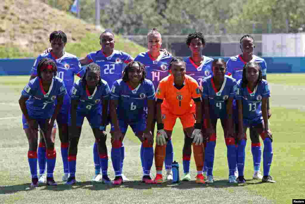 Seleksyon Nasyonal Ayiti nan faz eliminatwa Kou di Mond Feminen an nan Auckland, La Nouvel Zeland, 18 Fevriye 2023. 