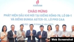 Petrovietnam công bố phát hiện hai giếng dầu mới ngày 6/5/2024. Photo Thanh Nien