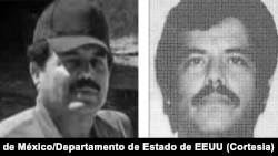 Collage muestra imágenes sin fechar de Ismael "El Mayo" Zambada, cortesía de la Policía de México y el Departamento de Estado de EEUU 