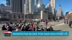 Manifestan Pwo-Palestinyen Bloke Pò ak Pon nan Nouyòk 