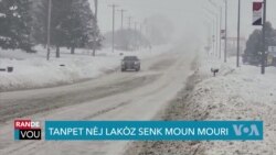 Nouyok Anba Nèj Gras ak yon TanpVt ki Afekte Eta sou Kot Es Etazini 