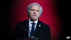 Sekrete Jeneral Oganizasyon Eta Ameriken yo, OEA, Luis Almagro nan Lima, Pewou, 5 Oktob, 2022. 