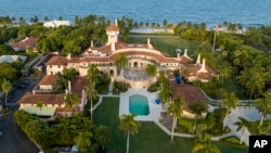 Kay ansyen Prezidan Donald Trump la, Mar-a-Lago, nan Palm Beach, Florid, Mekredi 10 Out, 2022. 