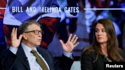 Foto Achiv: Bill ak Melinda Gates nan vil Brusel nan la Beljik, 22 Janv. 2015. 