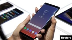 Nouvo telefòn Samsung Galaxy Note 9 yo te prezante Brooklyn, New York, U.S.,