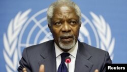 Ðặc sứ chung của LHQ và Liên đoàn Ả Rập tại Syria, ông Kofi Annan